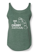 Load image into Gallery viewer, Save the Chubby Mermaid Tank