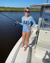 Load image into Gallery viewer, Ladies Long Sleeve Scoop Neck 50+ UPF Performance Shirt