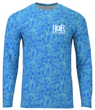Load image into Gallery viewer, Reel Rebel 50+ UPF Performance Shirt with Water Design