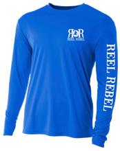 Load image into Gallery viewer, Reel Rebel 50+ UPF Performance Shirt with Nautical Compass
