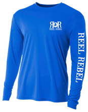 Load image into Gallery viewer, Reel Rebel 50+ UPF Performance Shirt with Nautical Compass