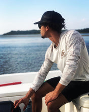 Load image into Gallery viewer, Reel Rebel Long Sleeve 50+ UPF Performance Shirt with Camo Sleeves