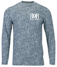 Load image into Gallery viewer, Reel Rebel 50+ UPF Performance Shirt with Water Design
